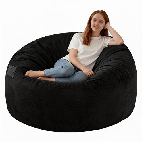 La mejor comparación de Puff Coppel . 43 SIMFLAG - Puf de 3 pies, cómodas sillas con Relleno de Espuma viscoelástica, sofá Mullido con Cubierta de Terciopelo holandés, sillas Redondas para Sala de Estar, Sala de...