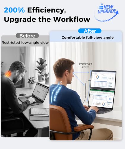 Image of 15.6 inch Laptop Screen Extender, 5 Modes & 360 Rotating Portable Monitor