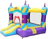 Castillo Hinchable Castillo Hinchable para niños, trampolín pequeño, Castillo Inflable, Equipo de Juego al Aire Libre, tobogán de Juguete para niños,...
