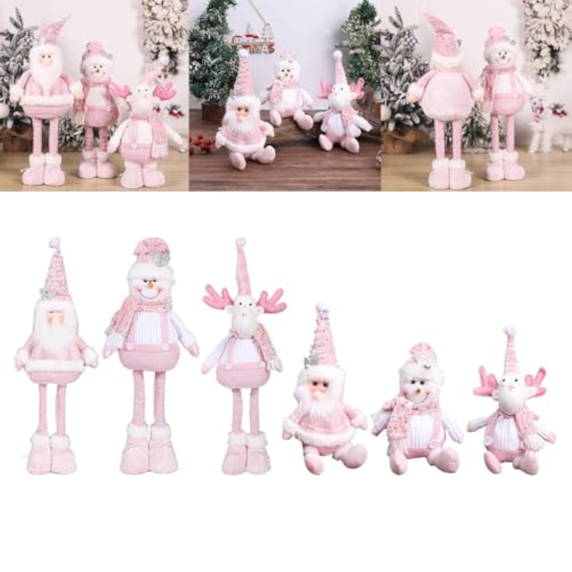 Christmas Doll Figurine Soft Charm Xmas Decoration