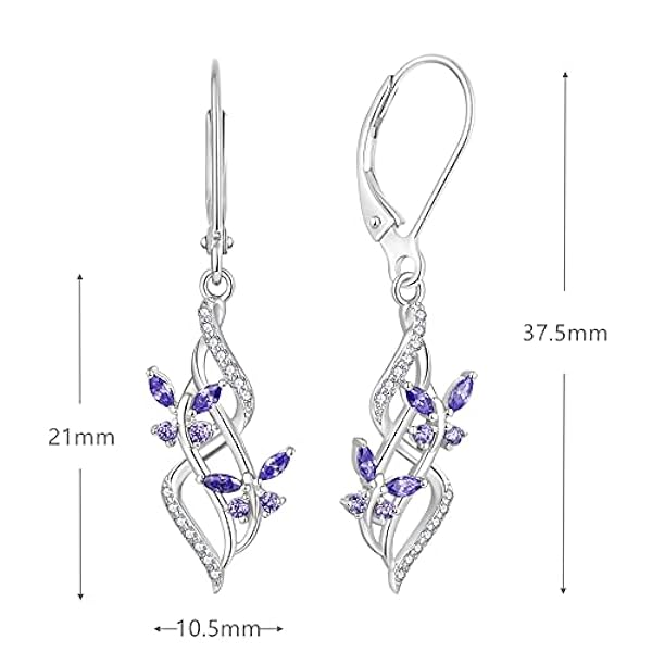 JO WISDOM Pendientes Infinito de Plata de ley 925 Mujer,Pendientes Mariposa con 5A Circonita,Jewelry para Mujer Mamá