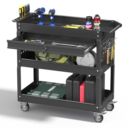 Pelnuies 3 Tier Rolling Tool Cart