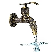 ☀【alta calidad】 el grifo está hecho de aleación sólida, resistente a la oxidación, resistente a la corrosión y a la oxidación. ☀ 【diseño antiguo】diseño antiguo de estilo retro clásico, vívido, tallado exquisito, decoración exquisita. La estructura de...