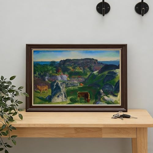 Poster Rock Ridge Ferme par George Bellows impression sur toile 50x75 cm - 7