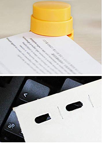 4 stuks nietloze nietmachine, mini nietvrije nietmachine, milieuvriendelijk, voor kantoor, thuis, studentenbriefpapier… - Image 5