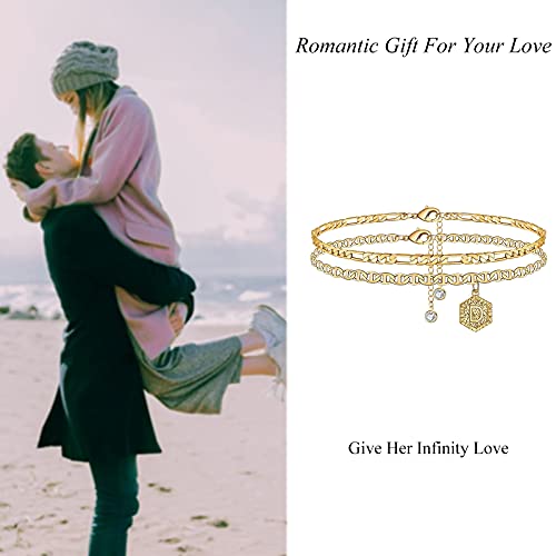 Memorjew Braccialetti alla caviglia per donna