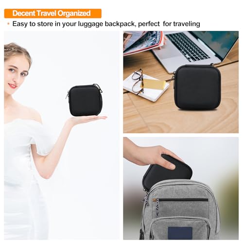Image of Elonbo Carrying Case for NETGEAR Nighthawk M6 / M6 Pro / M7 Pro / M5 5G Mobile Hotspot Router, Portable Wireless WiFi Travel Hotspot Router Storage Holder, Extra Mesh Pocket Fits Cable, Black