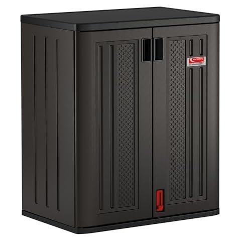Suncast Commercial Resin Cabinet with 2 Shelves Cover
