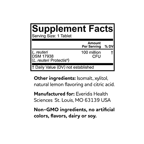 Biogaia Protectis Chewable Tablets For Toddlers, Kids, And Teens Occasional Stomach Pain, Constipation, Diarrhea, And Regularity, 30 Tablets, 1 Pack #TOP5