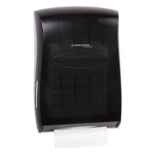 Image of Kimberly-Clark Professional Folded Paper Towel Dispenser, Black (09905) | Wall Mounted, Compatible with Universal Folded Paper Towels