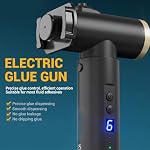 Cryfokt Electric Dispenser Glue Gun, Adjustable Thickness Precise Dispensing Single Tube Handle Tool, Leakage Proof Type C Cordless Electric Glue Dispenser for Sealant Adhesive
