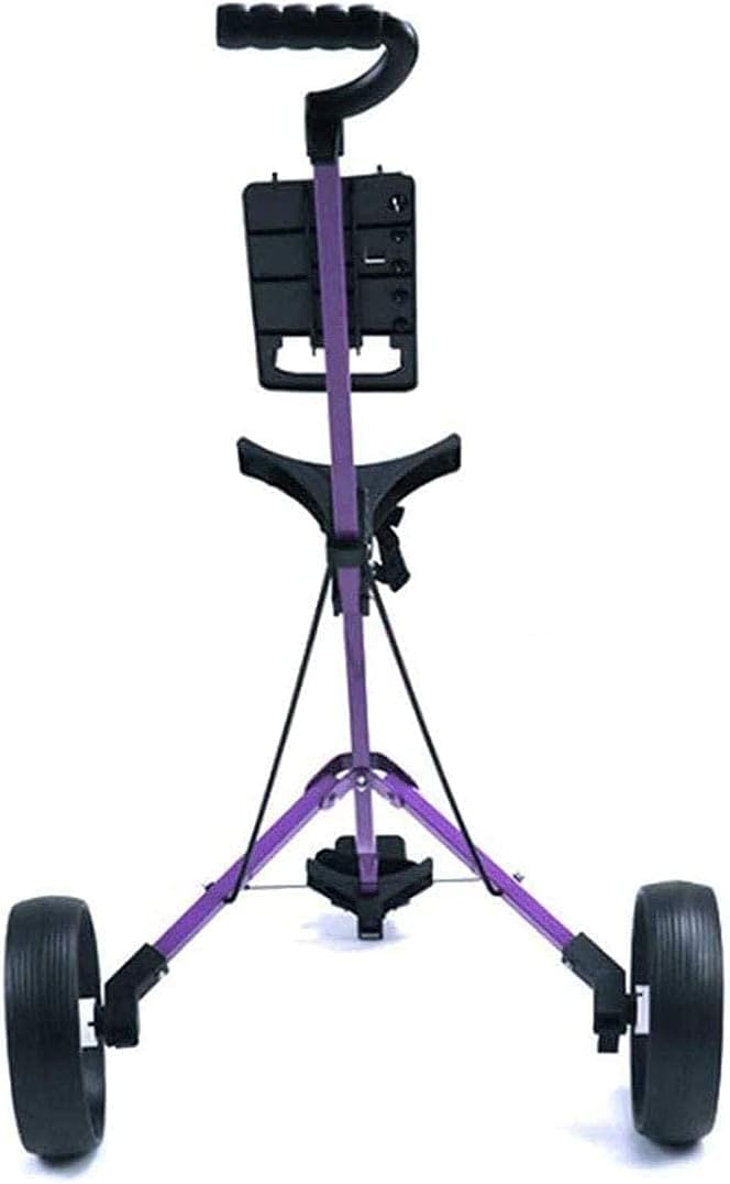 Carrello da Golf Leggero Carrello da Golf Pieghevole a 2 Ruote Facile da trasportare con Pannello Multifunzionale, Realizzato in Lega di Alluminio