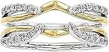 Purvika Jewels 2.00 Ct Round Cut Lab Created Diamond Wedding Ring Guard Wrap, 14K Yellow Gold Finish (Yellow, 4)