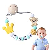 ↠【Amplia gama de aplicaciones】 Los clips para chupetes personalizados son ampliamente utilizados, tanto los niños como las niñas pueden usarlos, y son compatibles con casi todos los chupetes, amamantadores y chupetes.