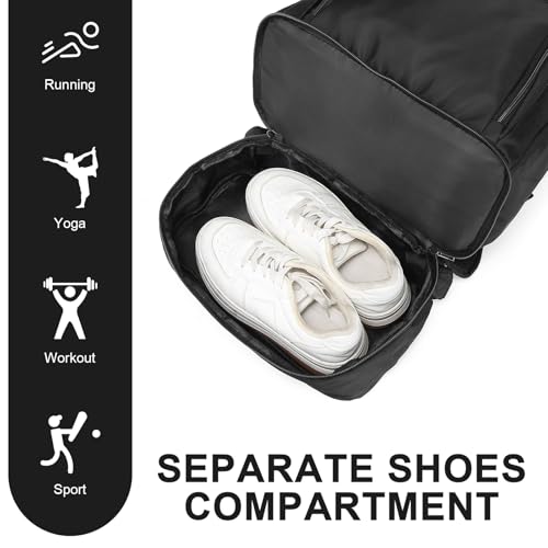 seyfocnia Gym Backpack for Men,Gym Bag with Shoe Compartment Lightweight Travel Workout Sports Backpack with USB Charging Port2