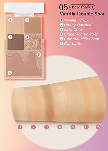 I'm Meme Mini 2-In-1 Palette - Multi Cube | Portable, Versatile, 4 Eye-Shadows And 2 Blush, 05 Vanilla Double Shot, 0.27 Oz #TOP6