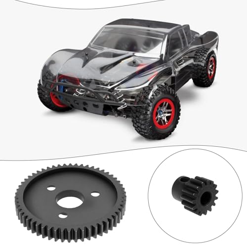 ECSiNG 1 Jeu D'engrenages de Moteur en Acier Métallique 3956 à Pas de 0,8 32 avec Pignons 15T 17T 19T Compatible avec Tra-xxas 1/10 Slash 4x4 4WD 2WD – vue 3