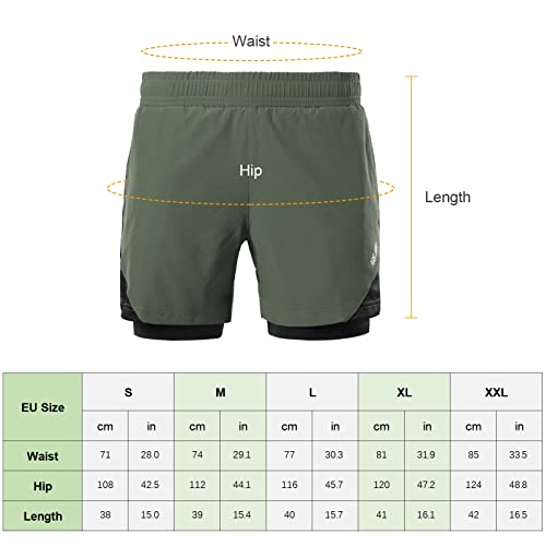 shorts masculinos,Lianai Shorts de corrida masculino 2 em 1 com bolsos de toalha para exercícios de
