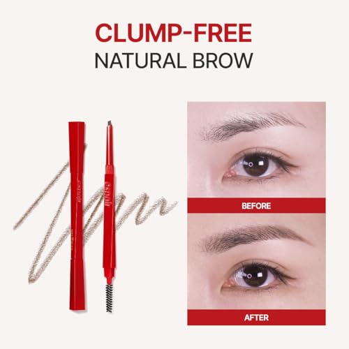 Image of Espoir The Brow Balance Pencil #9 Soft Black | Eye Brow Pencil that's Natural and Easy to Draw without Clumping | A Detailed and Rich Eyebrow Texture | Korean Makeup