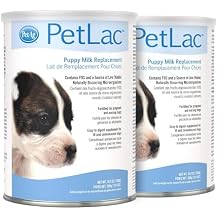 Pet-Ag PetLac Powder for Puppies - 10.5 oz, Pack of 2 - Puppy Milk Replacement Powder for Puppies Newborn to Six Weeks Old - Easy to Digest