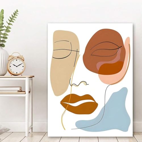 Toile murale abstraite avec impression minimaliste moderne 50x70