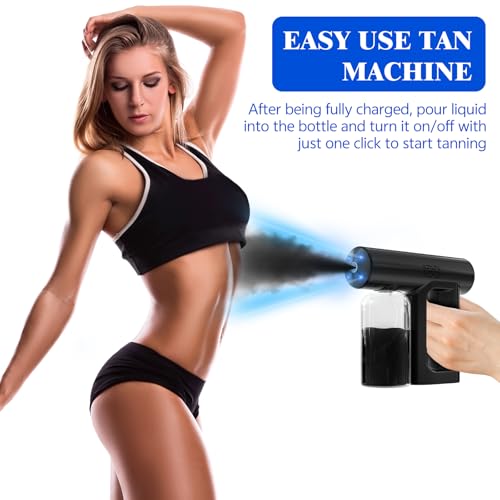 Spray Tan Machine – Melanin-Boost Technology for Faster Darker Tan, Rechargeable & Portable Airbrush System,Suit For Self tanner, Beach, Travel,Salon Tanning - Thumbnail 5