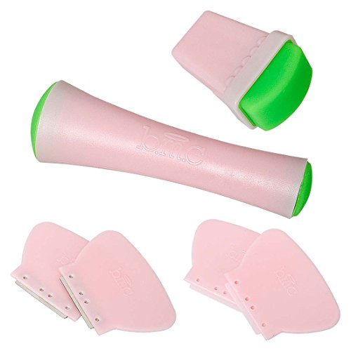 Maniology (formerly bmc) 6pc Rubber Stamper Plastic Metal Scraper Nail Polish Art Stamping Tools Set