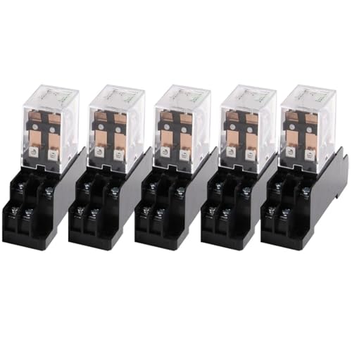 Relais électromagnétique LY2NJ JQX-13F AC220V avec socle 8 broches pour tableau 10A