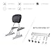 Kinglemc Sissy Bar Passenger Backrest with Lock with docking hardware for Harley Dyna Low Rider Street Bob Super Glide FXD FXDB FXDL FXDLS 2006-2017 (Chrome)