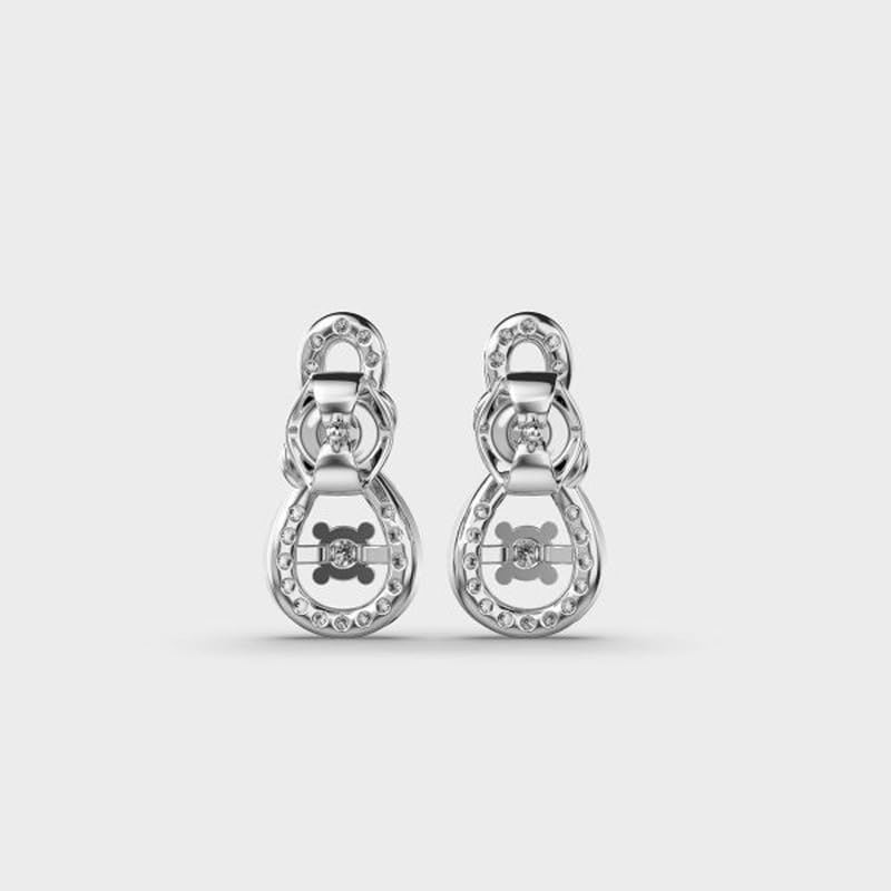 Boucles d'oreilles nœuds argent 925 le cadeau de luxe idéal
