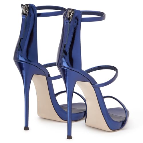 Womens Open Toe Strappy High Heels Backless Stiletto Heel Sandals Pointy Toe Sexy Stiletto High Heels Strap Party Dress2
