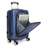 Mala de Viagem de Bordo com Cadeado TSA Polo King (Azul)