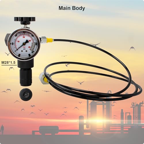 Image of Hydraulic Nitrogen Accumulator Charging Kit, Nitrogen Shock Fill Pressure Test Set