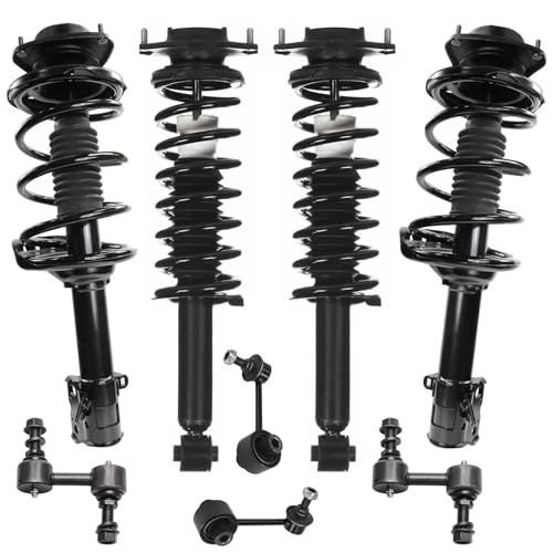 Rear Coil Spring Part Information - 2014-2016 Subaru Forester 5 Detroit Axle - 8pc Front Rear Suspension Kit for 2010 2011 2012 Subaru Outback 4 Ready Struts with Coil Spring Assembly 4 Sway Bar Links Replacement