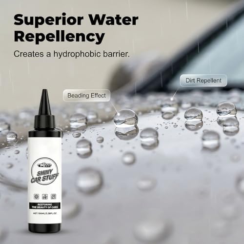 Coating Agent for Car 100ml Portable Car Cleaning and Polishing Shiny Car Stuff - Car Coating Agent，Waterless Wash Treatments Waterproof UV Resistant for Side Panels, Bumpers and Wheel Care (1) — view 7