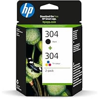HP 304 Nero e Tricromia, 3JB05AE, Confezione da 2 Cartucce Originali, Compatibili con Stampanti...