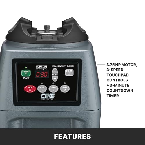 Safe use of commercial blender with timer for hot ingredient blending