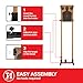 (1 Pack) Steel Target Stand Base for Paper Silhouette Shooting Targets, 8” - 24” Adjustable Width, USPSA/IPSC - IDPA Practice, Includes 2 Cardboard Targets for Shooting