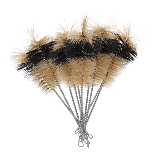 KICHOUSE 10pcs Flask Brush Cleaning Brush Tube Cleaning Tool Laboratory Pipe Cleaner Brush Flask Cleaner Brush Glassware Brush Aluminum Tube Brush Flask Washer Brush Flasks Pig Hair