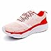 Laforst Women's Heartbeat Slip-Resistant Sneaker – Xtreme Comfort, Breathable Mesh, Lace-Up Design Orange 9.5