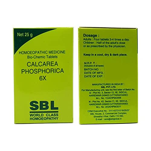 SBL Calcarea Phosphorica 6x 25gm Tablet (Pack of 3)