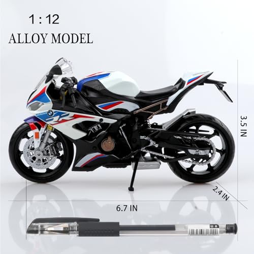 TOKAXI 1/12 Maßstab BMW S1000R Diecast Spielzeugmotorräder, BMW Motorradmodell, BMW Motorrad-Spielzeug Geschenke für Jungen und Mädchen
