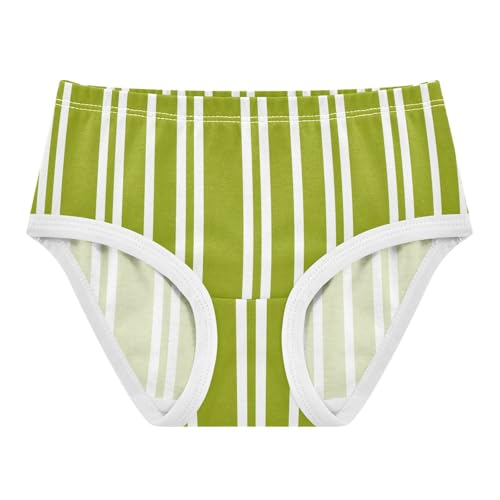 Green White Stripe Toddler Girls's Underwear 2T 2300885