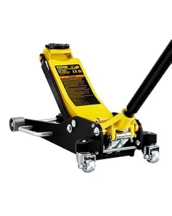 VEVOR 3 Ton Low Profile Aluminum and Steel Racing Floor Jack with Dual Pistons