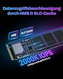 Biwin Black Opal X570 Gen5 Gaming SSD 1To - jusqu'à 14500 Mo/s en Lecture - M.2 2280 NVMe PCIe 5.0 avec 3D TLC NAND - SSD Interne Professionnel pour Ordinateur Portable et de Bureau - 5