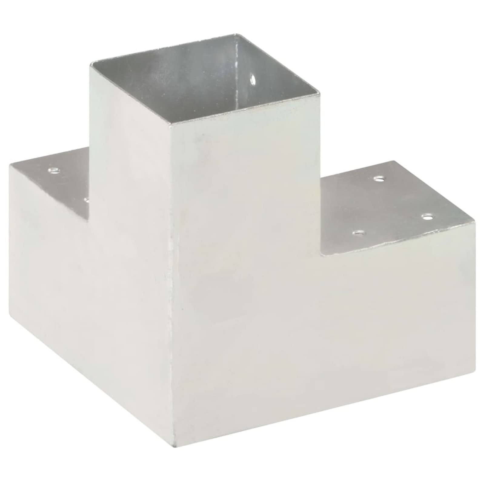 LAPOOH Connettori per Pali a Forma di Y 4 pz Metallo Zincato 91x91 mm,Articoli di ferramenta,Barriere e recinzioni,Pali e Assi per recinzioni-145474