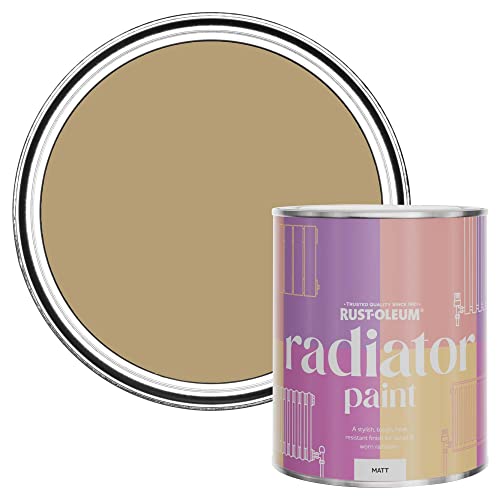 Rust-Oleum Yellow Radiator Paint in Matt Finish - Sandstorm 750ml