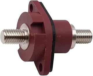 1pc 200A Through Type Energy Storage Backup Power Supply Terminal Battery Pole Terminal High Current Threaded Terminal (Color : Red(12M2-4226))