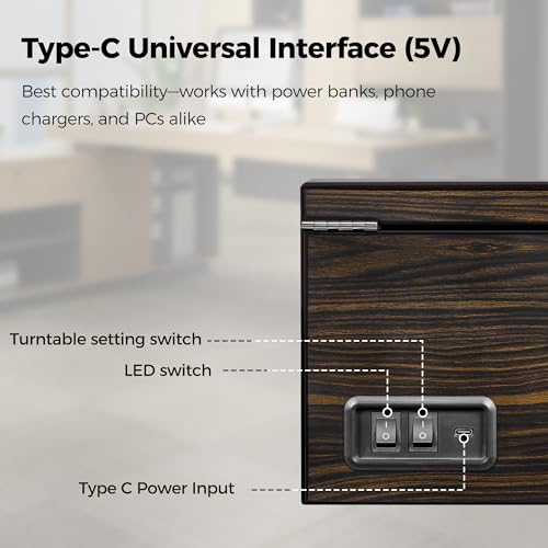 Image of ANWBROAD Watch Winder for Automatic Watches with Adapter, Piano Paint, LED