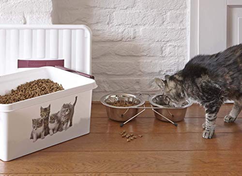 Sunware Q-line Haustier aufbewahrungsbox 15L - 40x30x18cm - luftdicht - futterbox hund - futterbox katze - futtertonne hund 15kg